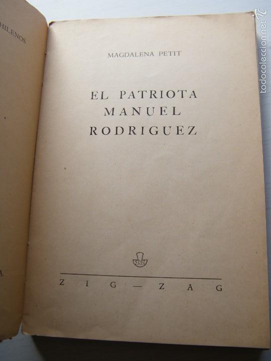 Resultado de imagen para el patriota manuel rodriguez libro