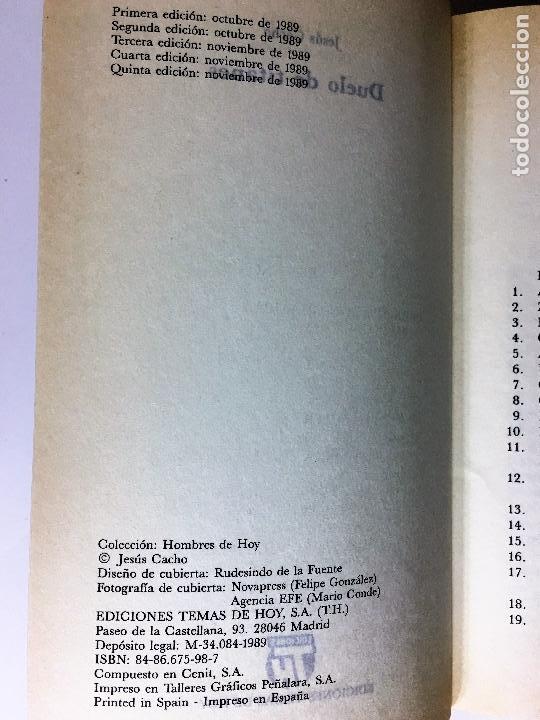 Libros de segunda mano: DUELO DE TITANES  ASALTO AL PODER II de Jesus Cacho  -1989 - Foto 2