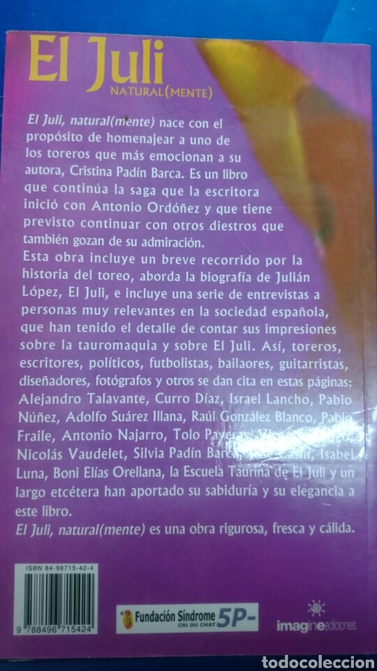 Libros de segunda mano: El Juli naturalmente - Foto 2
