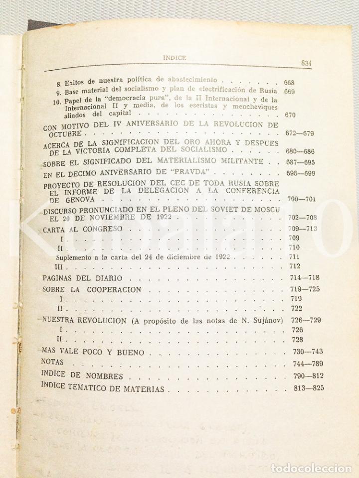 Libros de segunda mano: LENIN - OBRAS ESCOGIDAS - ED. PROGRESO - MOSC&Uacute; - Foto 9