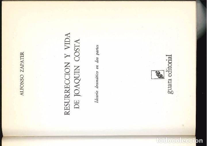 Libros de segunda mano: RESURECCION Y VIDA DE JOAQUIN COSTA A&Ntilde;O 1979 - Foto 2
