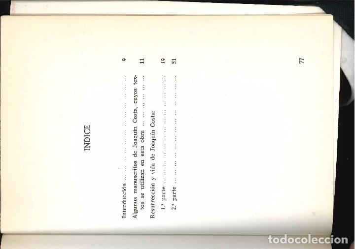 Libros de segunda mano: RESURECCION Y VIDA DE JOAQUIN COSTA A&Ntilde;O 1979 - Foto 3