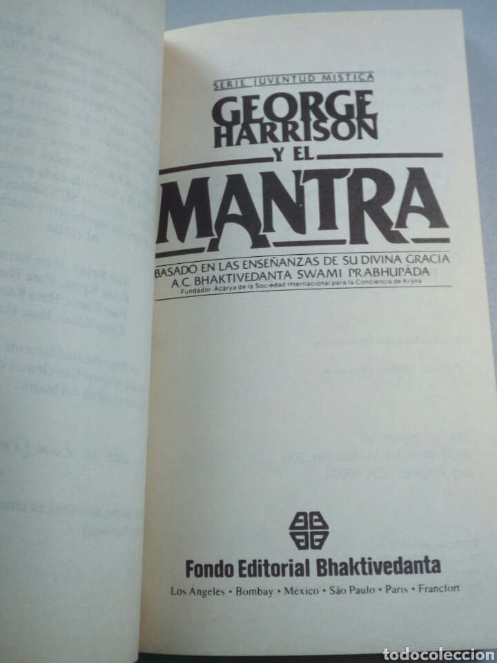 Libros de segunda mano: A&ntilde;o 1983. GEORGE HARRISON Y EL MANTRA. - Foto 3