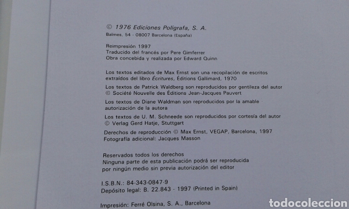 Libros de segunda mano: Max Ernst. 442 pags. Perfecto - Foto 6