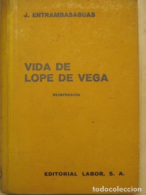 Libros de segunda mano: Vida de Lope de Vega. J. Entrambasaguas - Foto 1
