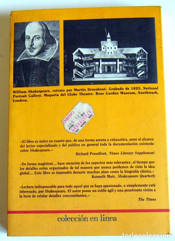 Libros de segunda mano: WILLIAM SHAKESPEARE - UNA BIOGRAFIA DOCUMENTADA - S. SCHOENBAUM - Foto 3