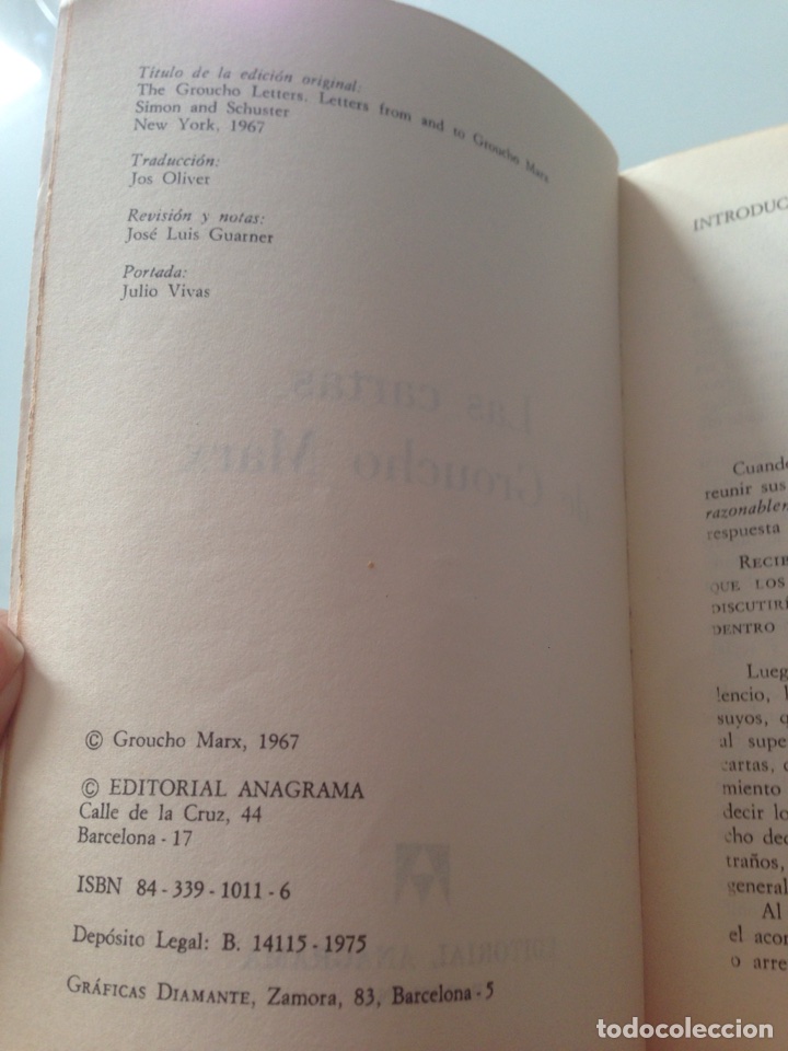 Libros de segunda mano: Libro Las cartas de Groucho Marx - Foto 3