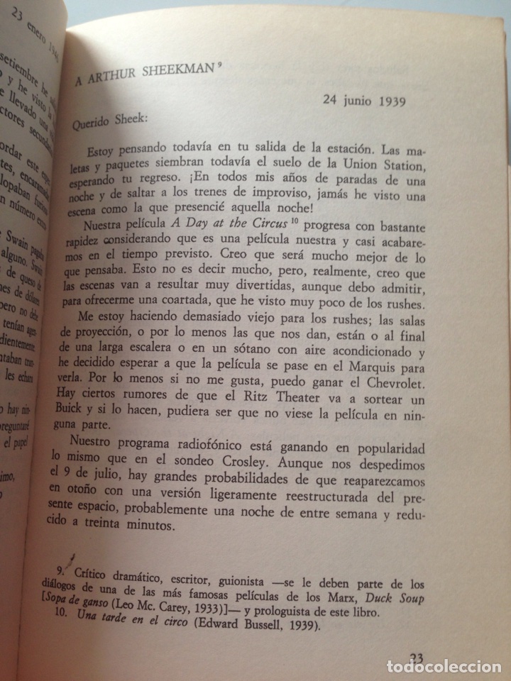 Libros de segunda mano: Libro Las cartas de Groucho Marx - Foto 6