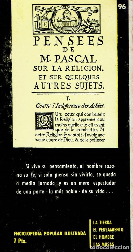 Libros de segunda mano: PASCAL, POR JEAN HATIER. 1963. (4.1). - Foto 2