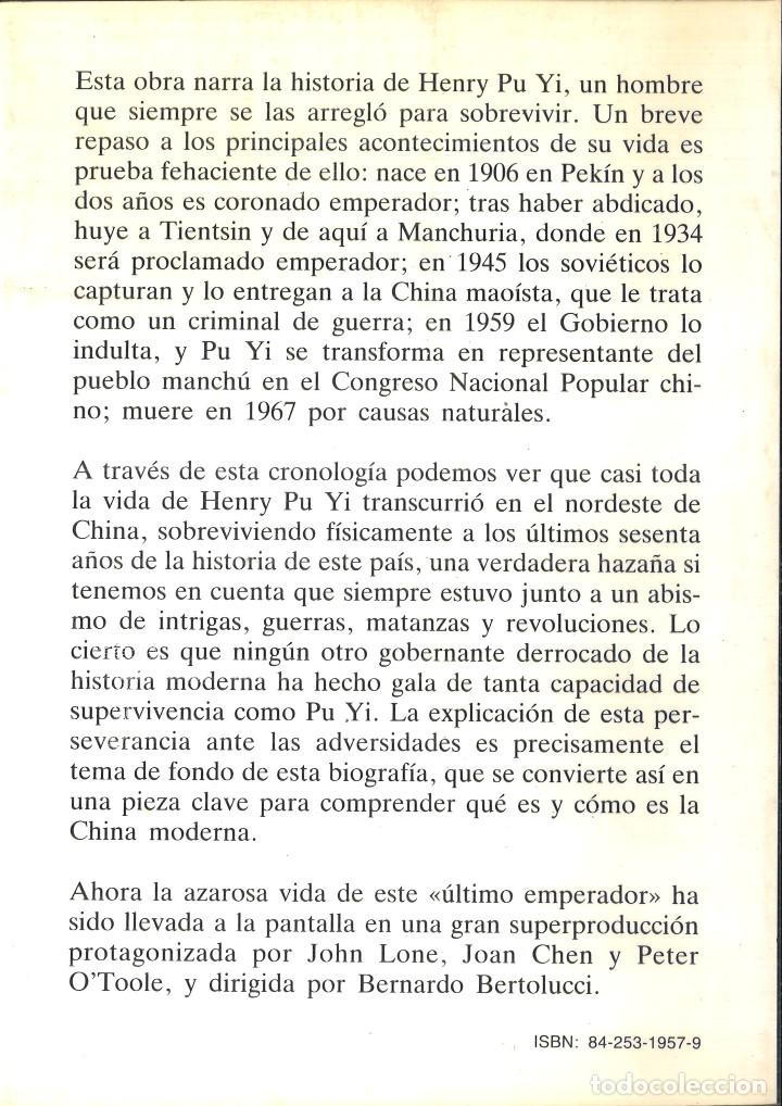 Libros de segunda mano: FU YI EL &Uacute;LTIMO EMPERADOR. Paul Kramer - Foto 2