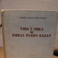 Livros em segunda mão: VIDA Y OBRA DE EMILIA PARDO BAZAN, FIRMADA POR LA AUTORA. Lote 101448791