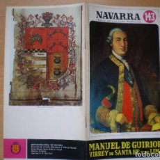 Libros de segunda mano: NAVARRA. TEMAS DE CULTURA POPULAR Nº 143. MANUEL DE GUIRIOR VIRREY DE SANTA FE Y DE LIMA.. Lote 107834439