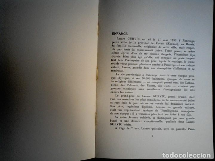 Libros de segunda mano: Lazare Gurvic biograf&iacute;a - Foto 4