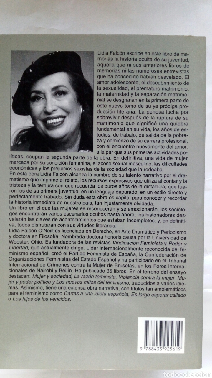Libros de segunda mano: La vida arrebatada. Lidia Falc&oacute;n. - Foto 2