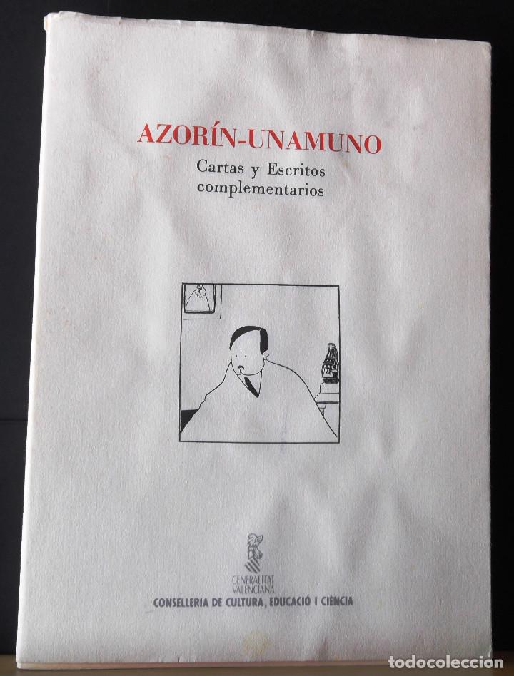 Libros de segunda mano: Cartas y escritos complementarios. Azor&iacute;n-Unamuno. - Foto 1