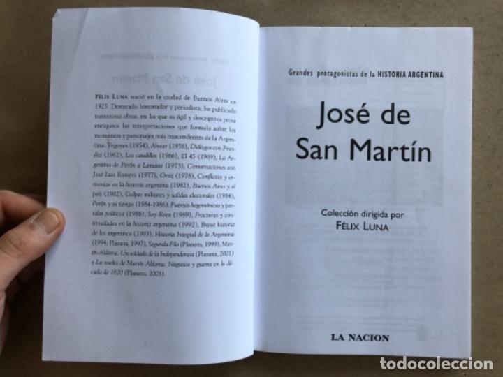 Libros de segunda mano: JOSÉ DE SAN MARTÍN. COLECCIÓN DIRIGIDA POR FÉLIX LUNA. GRANDES PROTAGONISTA DE LA HISTORIA ARGENTINA - Foto 2 - 132278998