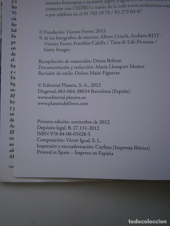 Libros de segunda mano: VICENTE FERRER EL PODER DE LA ACCION PLANETA 1 edicion 2012 CON DISCO CD EC TM - Foto 12