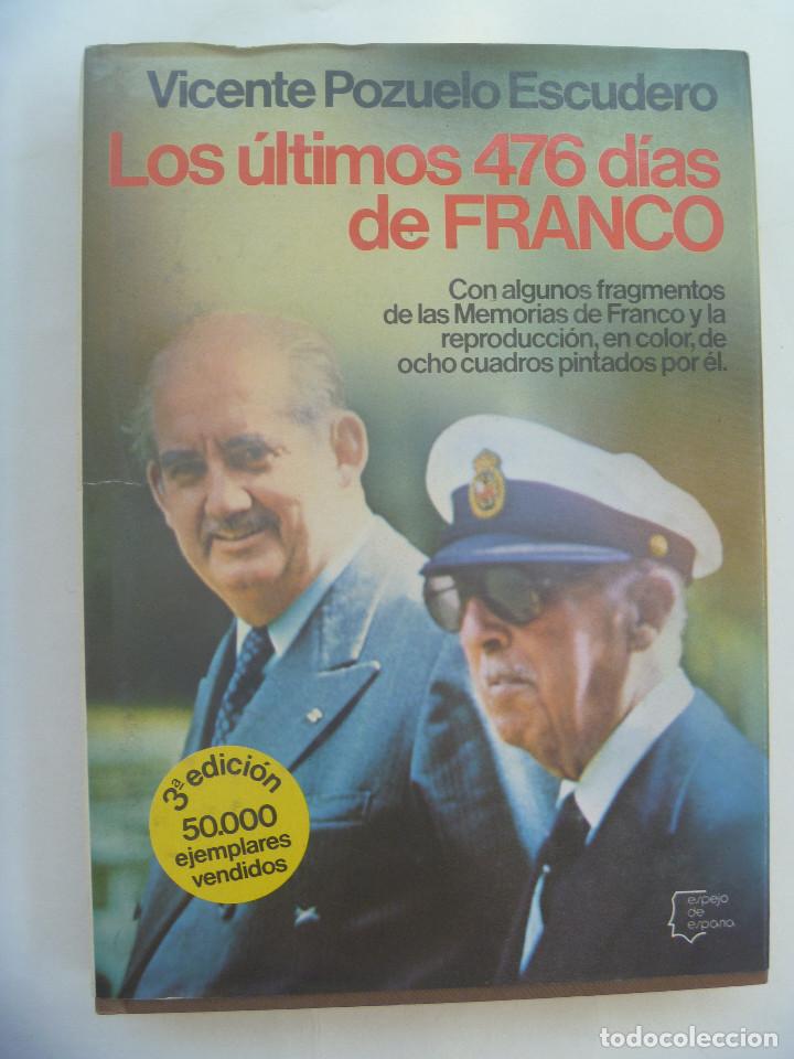 Libros de segunda mano: LOS ULTIMOS 476 DIAS DE FRANCO , DE VOCENTE POZUELO ESCUDERO .