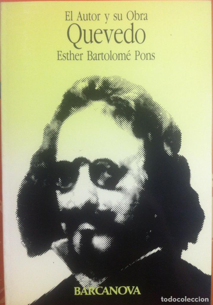 Libros de segunda mano: Esther Bartolom&eacute; Pons. Quevedo. 1984 - Foto 1