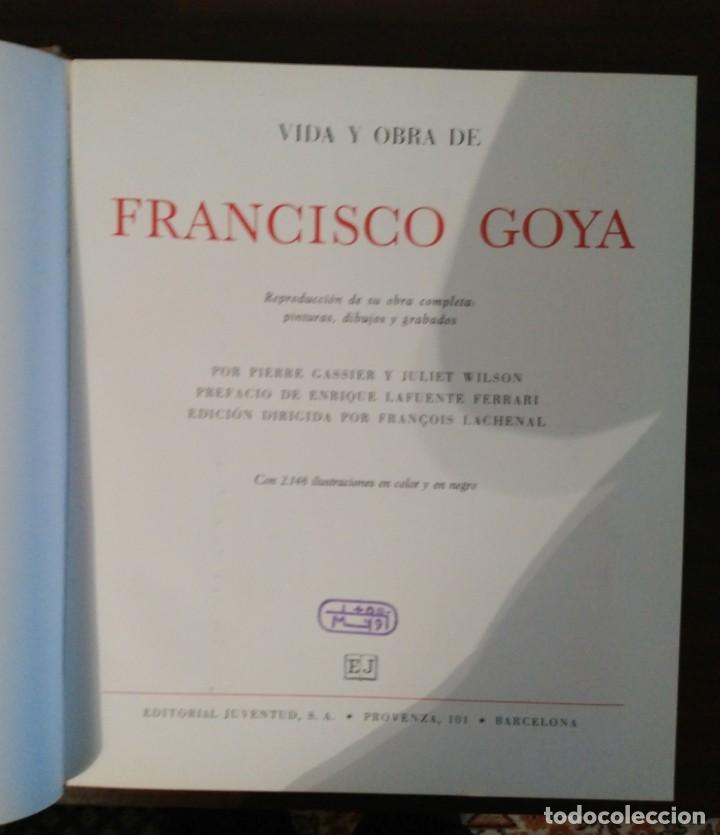 Libros de segunda mano: VIDA Y OBRA DE FRANCISCO GOYA - Foto 2