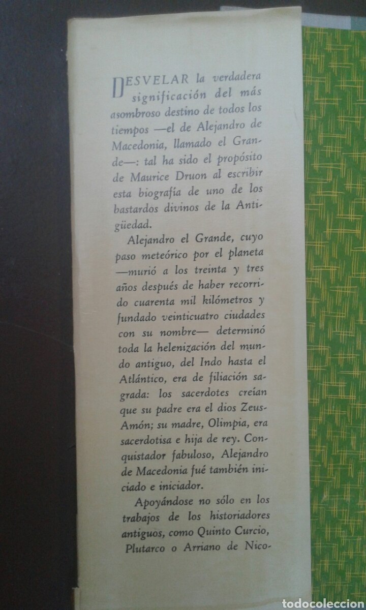 Libros de segunda mano: Alejandro el Grande, Maurice Druon - Foto 3