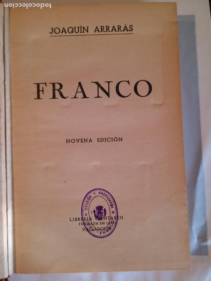 Libros de segunda mano: Franco. Joaquin Arraras - Foto 2