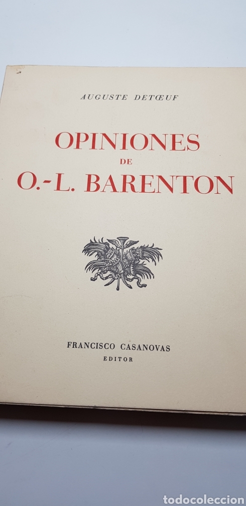 Libros de segunda mano: Opiniones de Barenton - Foto 1