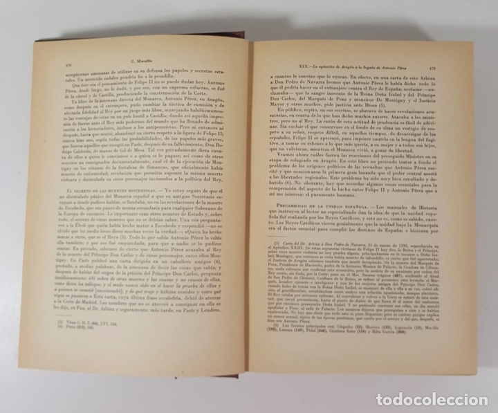 Libros de segunda mano: ANTONIO PÉREZ. EL HOMBRE, EL DRAMA, LA ÉPOCA. 2 TOMOS. G. MARAÑÓN. EDIT CALPE. 1948. - Foto 16 - 149793802