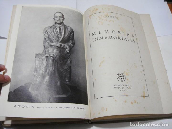 Libros de segunda mano: Memorias inmemoriales - AZOR&Iacute;N - Foto 2