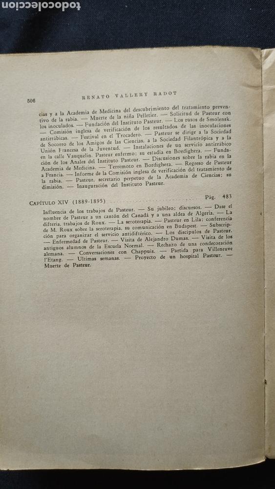 Libros de segunda mano: La vida de Pasteur, R. Vallery Radot - Foto 5