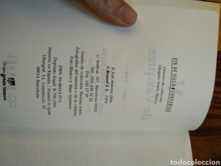 Libros de segunda mano: V DE V&Aacute;ZQUEZ. JOS&Eacute; ANTONIO SILVA - Foto 3
