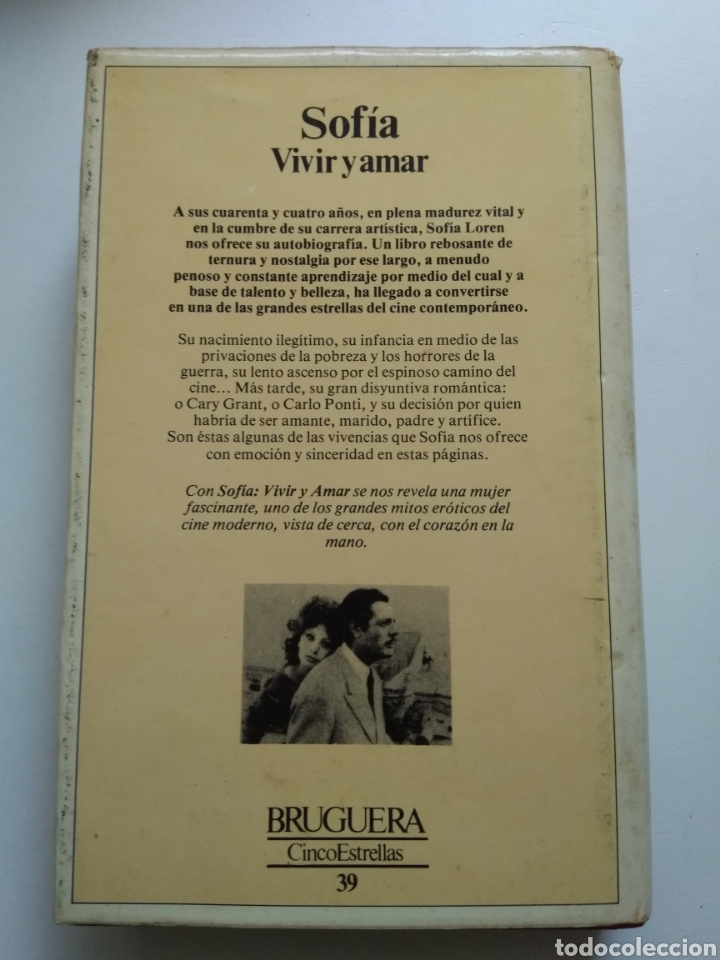 Libros de segunda mano: SOFIA VIVIR Y AMAR/SOFIA LOREN - Foto 3