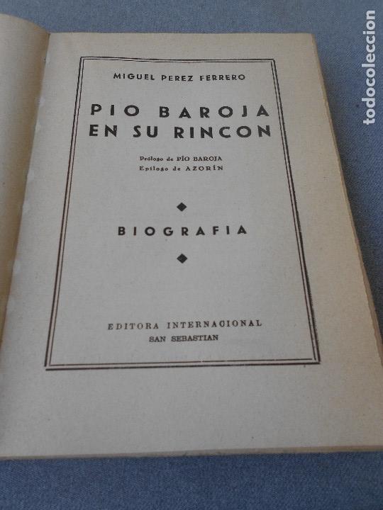 Libros de segunda mano: PIO BAROJA EN SU RINCON - Foto 2