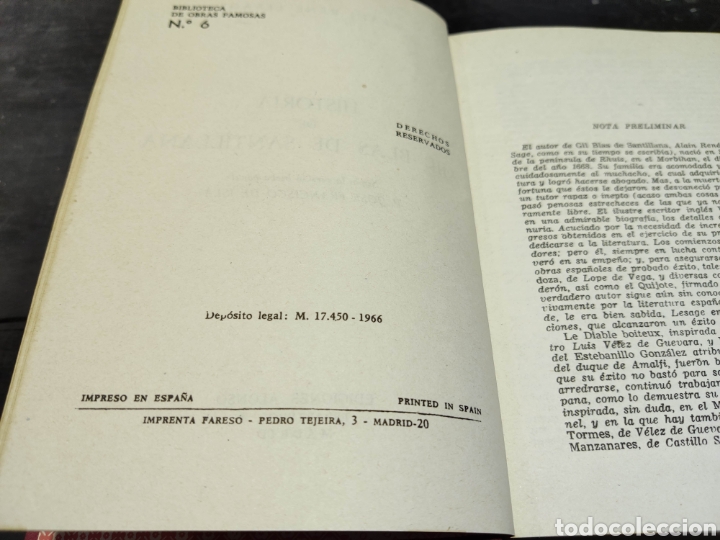 Libros de segunda mano: LIBRO HISTORIA DE GIL BLAS DE SANTILLANA - Foto 7