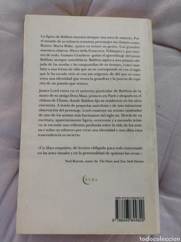 Libros de segunda mano: BALTHUS- JAMES LORD, ELBA EDICIONES, 2012. - Foto 3