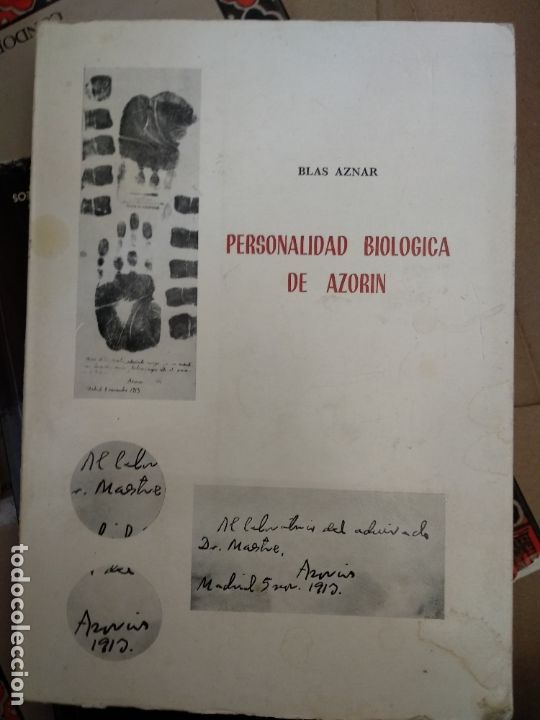 Libros de segunda mano: BLAS AZNAR // PERSONALIDAD BIOL&Oacute;GICA DE AZOR&Iacute;N //