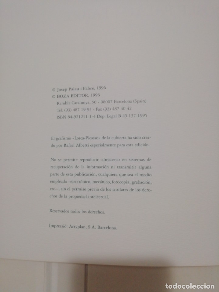 Libros de segunda mano: LORCA - PICASSO - Foto 4