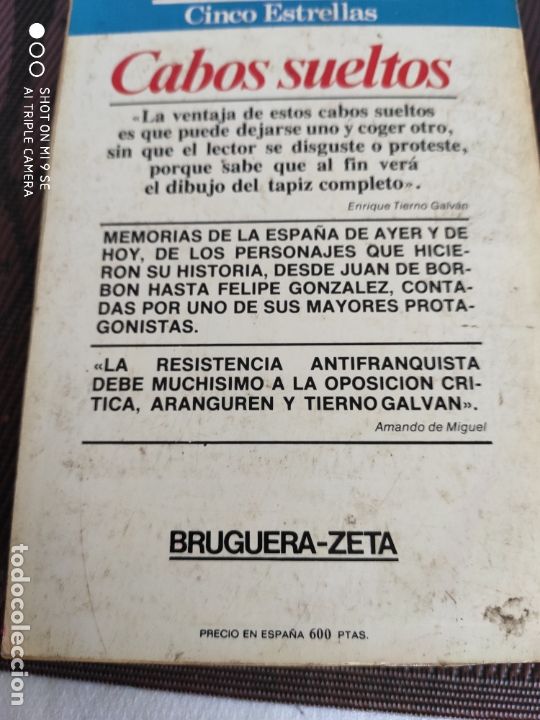 Libros de segunda mano: TIERNO GALVAN 1981. - Foto 4