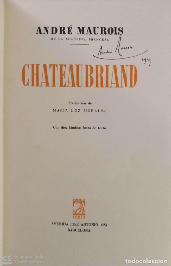 Libros de segunda mano: Chateaubriand - Foto 2