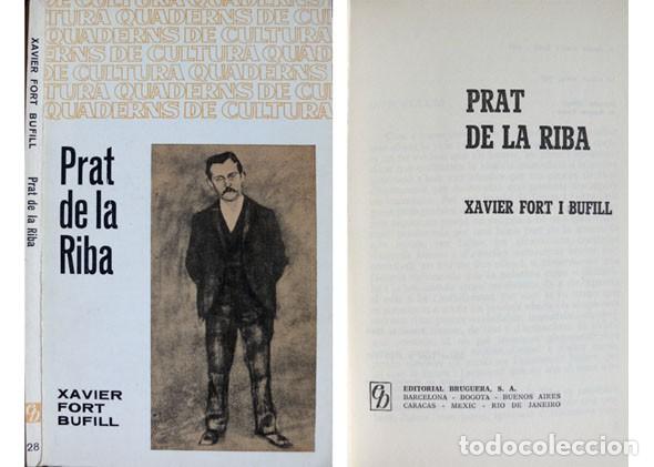 Libros de segunda mano: FORT BUFILL, Xavier.  Prat de la Riba.  1967. - Foto 1