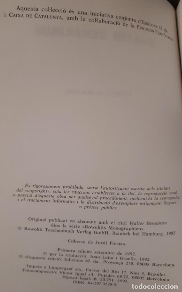 Libros de segunda mano: Walter Benjamin &ndash; Bernd Witte - Foto 2