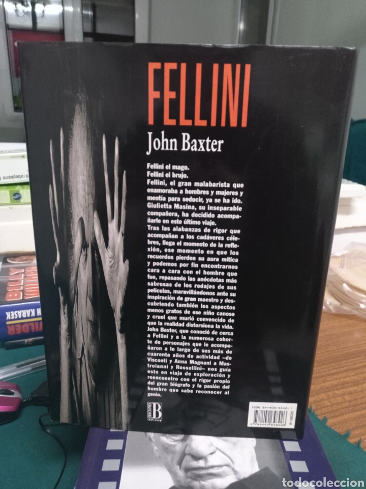 Libros de segunda mano: John Baxter, Fellini . Ediciones B 1994 - Foto 2