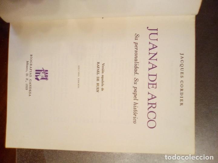 Libros de segunda mano: Jacques Cordier. JUANA DE ARCO. - Foto 3
