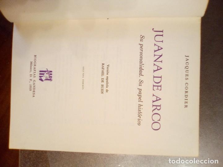 Libros de segunda mano: Jacques Cordier. JUANA DE ARCO. - Foto 4