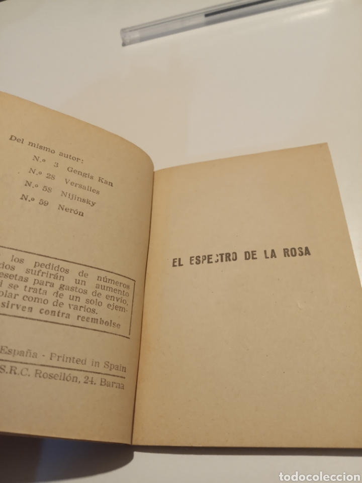 Libros de segunda mano: El espectro de la rosa - Foto 3