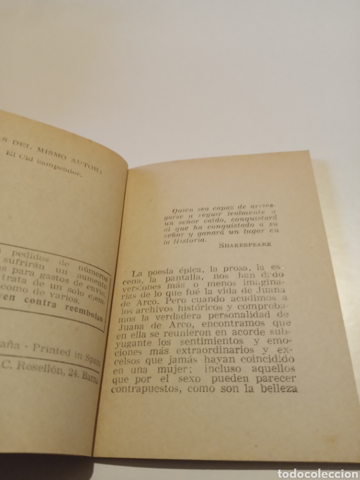 Libros de segunda mano: Juana de arco - Foto 3