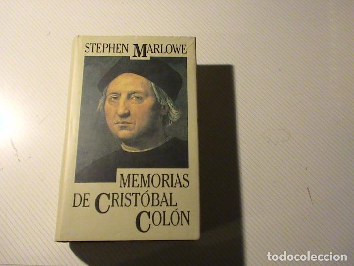 Libros de segunda mano: Memorias de Cristobal Col&oacute;n (Stephen Marlowe) - Foto 1