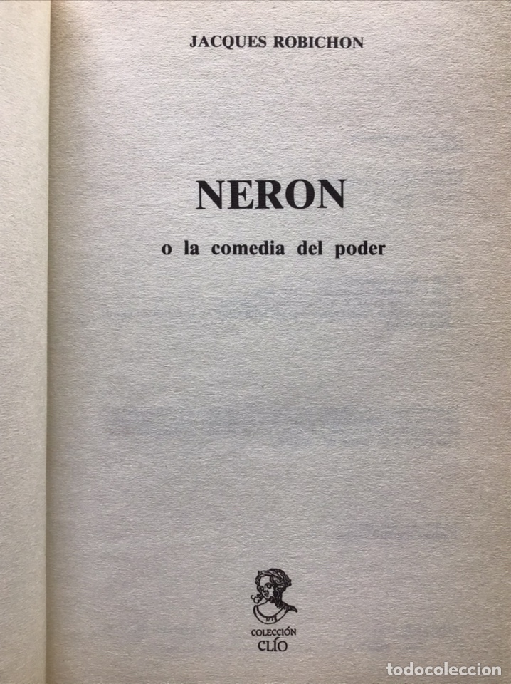 Libros de segunda mano: NER&Oacute;N O LA COMEDIA DEL PODER / JACQUES ROBICHON / EDAF - Foto 3