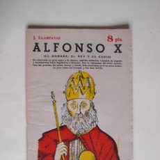 Libros de segunda mano: ALFONSO X - J. LLAMPAYAS - REVISTA LITERARIA NOVELAS Y CUENTOS -Nº 1675 - 1963 - ED. DÉDALO - 8 PTS.. Lote 200290036
