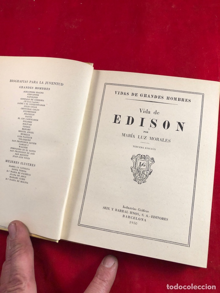 Libros de segunda mano: Edison - Foto 2
